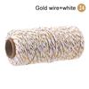 2mm 100M Macrame Cord Corda di cotone Spago Filo Stringa Artigianato Cucito fai da te Fatti a mano Arazzi Boemia Festa di nozze Decorazioni per la casa