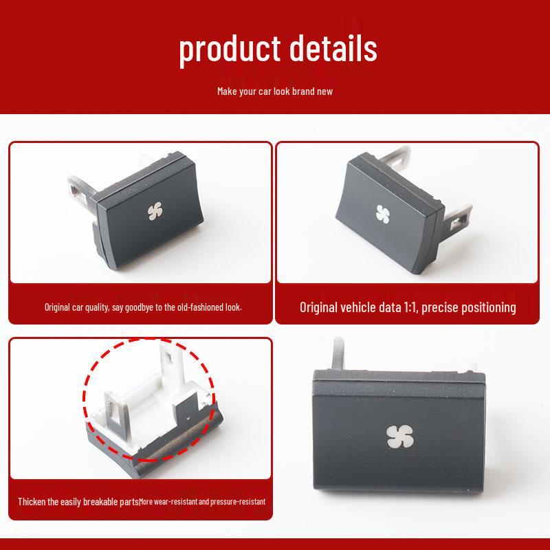 Compatible with Jaguar XFL, XEL, F-PACE: A/C Control, Volume & Fan Speed Adjustment Buttons.