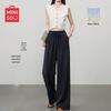 MINISO Women's Linen Blend Wide-Leg Pants