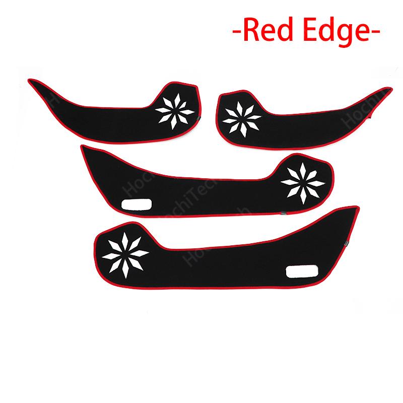 

Боковая крышка двери, внутренняя защита, ковер, дверь автомобиля, противоударная накладка, наклейка для dongfeng AX7 2015-2017 red Edge