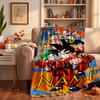 Dragon Ball Custom Flannel Blankets Soft Warm Cozy Throws for Home Decor Holiday Gifts