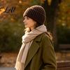 Windproof Ski Hood Women's Balaclava Winter Hat Knit Hoodie Scarf Combo Thick Warm Full Face Mask Fleece Mask Versatile Outdoor Cover for