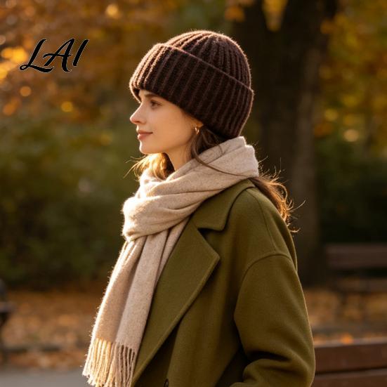 Windproof Ski Hood Women's Balaclava Winter Hat Knit Hoodie Scarf Combo Thick Warm Full Face Mask Fleece Mask Versatile Outdoor Cover for