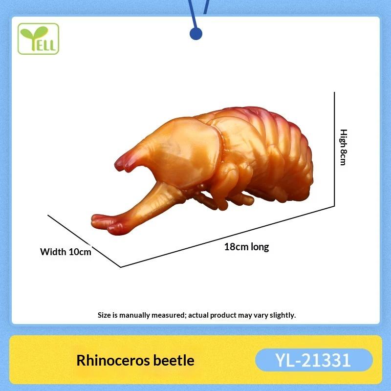 Realistic Insect Figure Collection Set Wasp Mantis Cicada Pupa Rhinoceros Beetle Nature Model Toy Gift For Fans Collectors