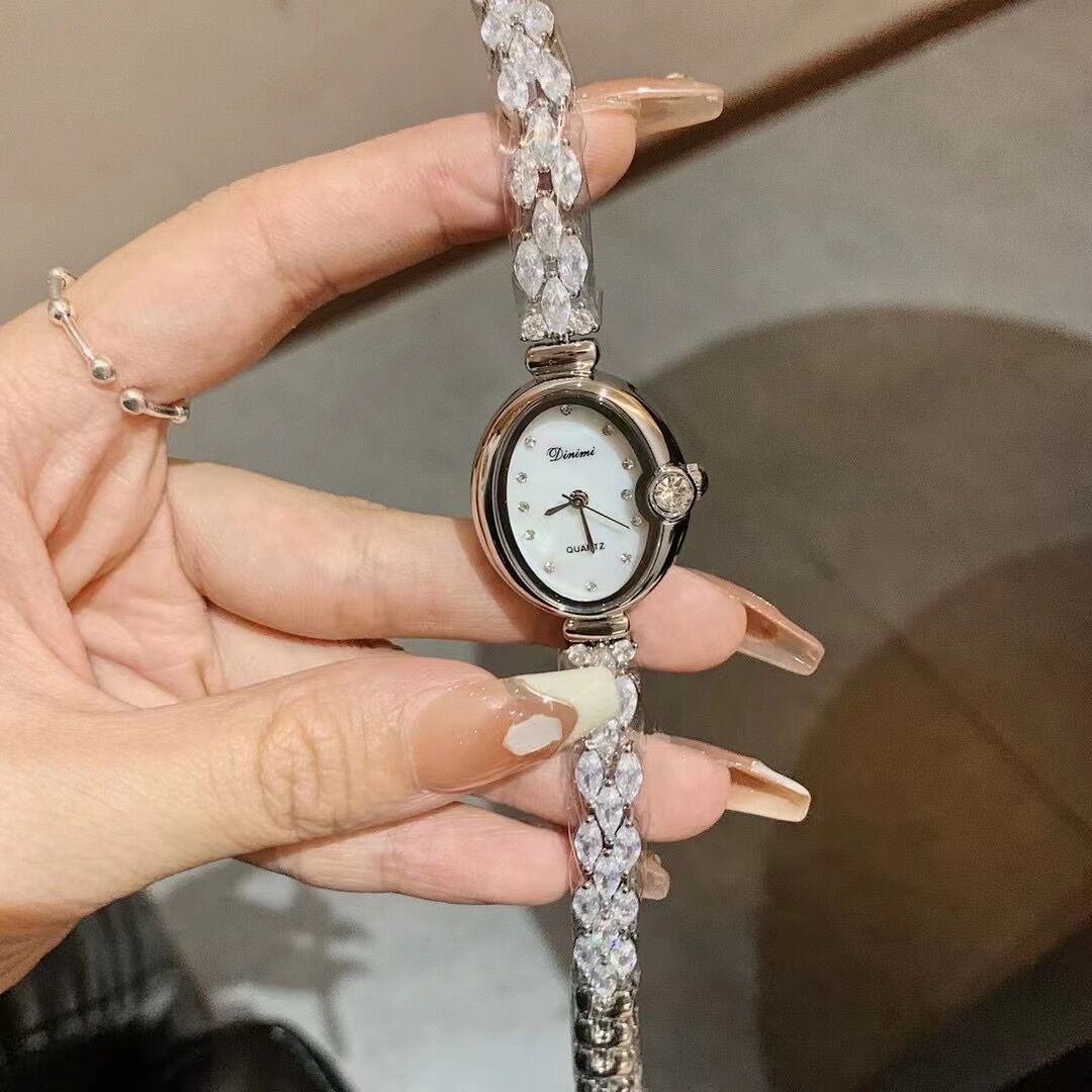 77422 Bracelet Watch Women S Oval Fritillary Face High Value Women S Watch Small Dial Watch