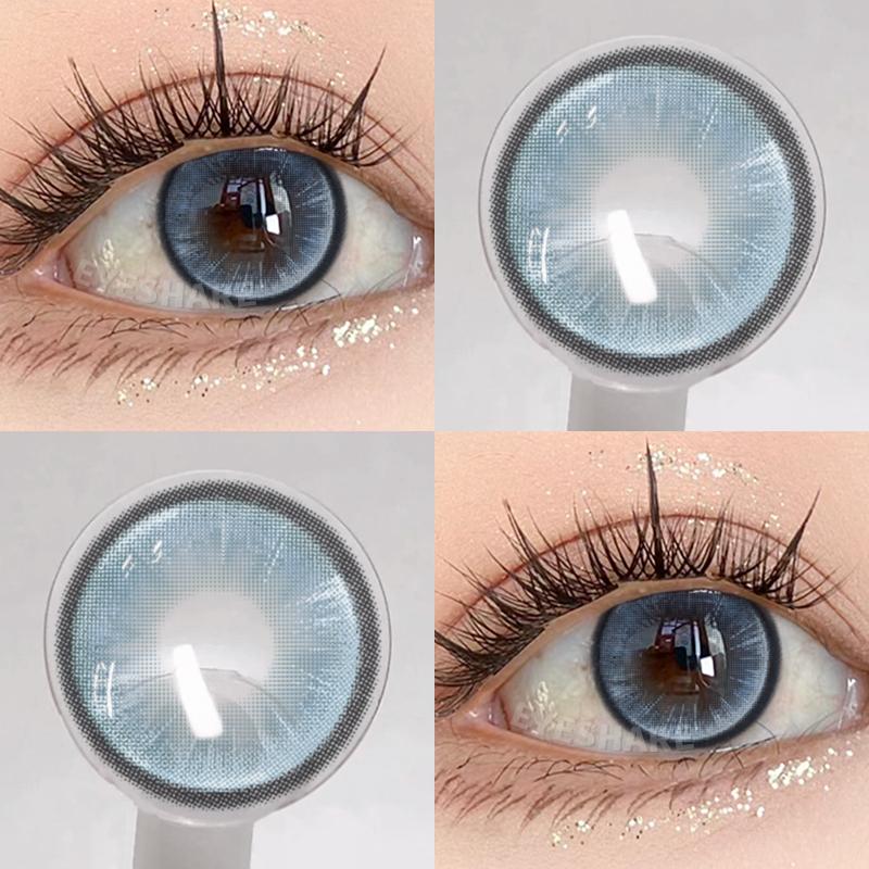 AMARA 2 Stück Farbige Pupillen für Augen Blaue Pupillen Grüne Hochwertige Farbige Kontaktlinsen Braune Natürliche Linse Graue Augenlinsen