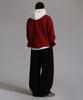 LIKE THE MOST Two-Tuck Long Side Over Pants_Black