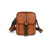 Whatna Antique-Style Tanned Natural Cowhide Leather Shoulder Bag for Men, Crossbody Chest Bag, One-Shoulder Bag for Commuting, School, and Messenger