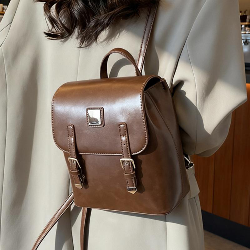 Retro Niche Design Backpack Women's 2025 New College Style Fashion Travel Backpack Casual Large-capacity Schoolbag