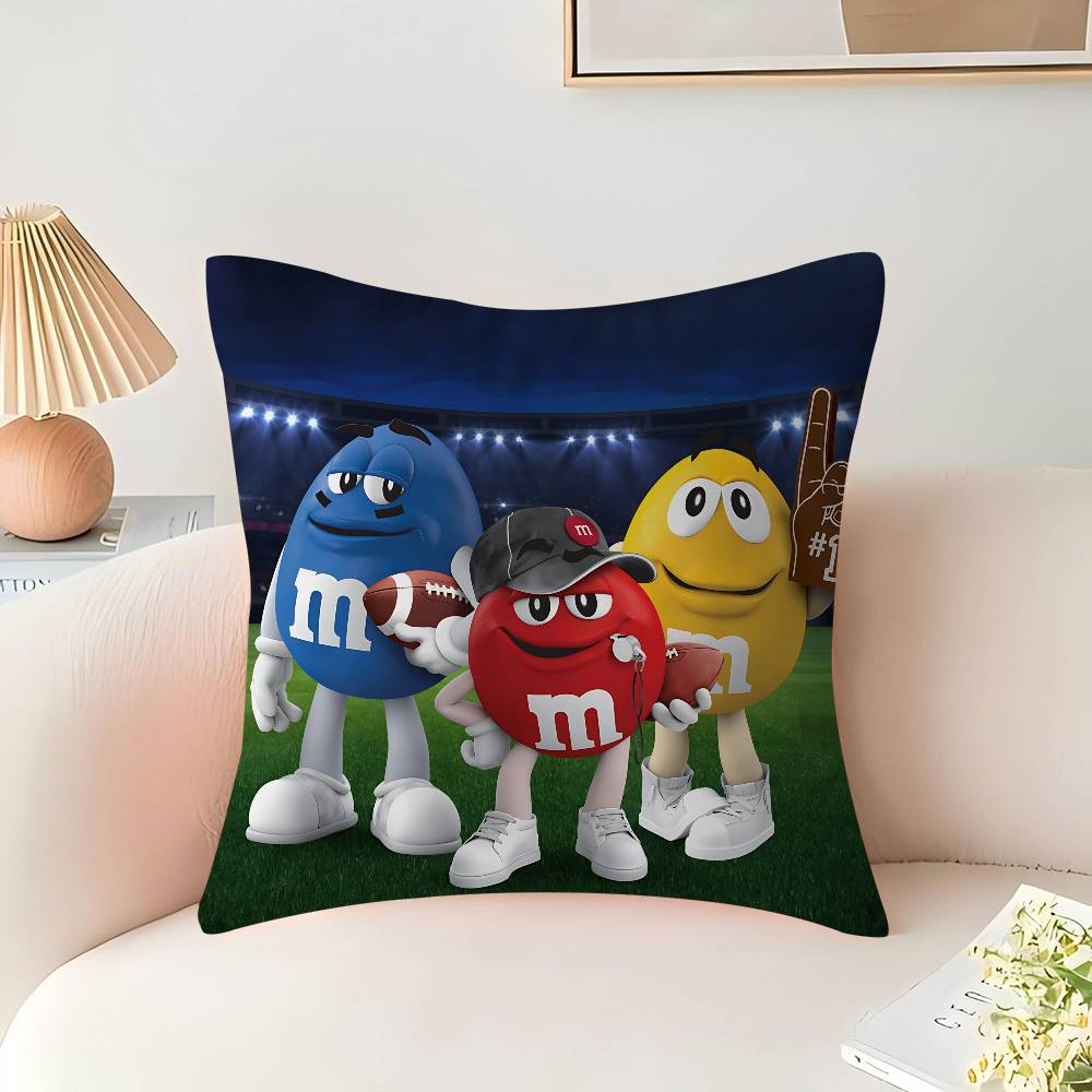 M-M And M-Ms Cushion Cover Pillowcase Upholstery Sofa Throw Pillow Home Decor Pillowcas