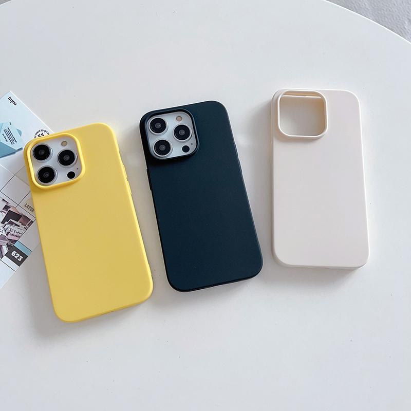 Candy Color Matte Silicone Soft Case For iPhone 16 15 14 13 12 11 Pro Max Plus Mini Luxury Ultra Thin Back Cover Colorful Shell