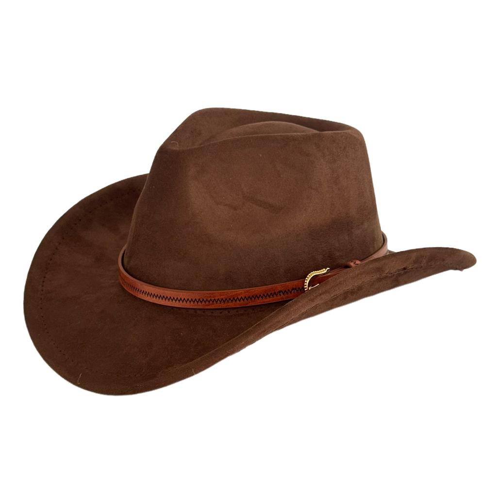 Hot-selling retro bull's head big-brimmed top hat, European and American suede western cowboy hat, men's temperament jazz hat