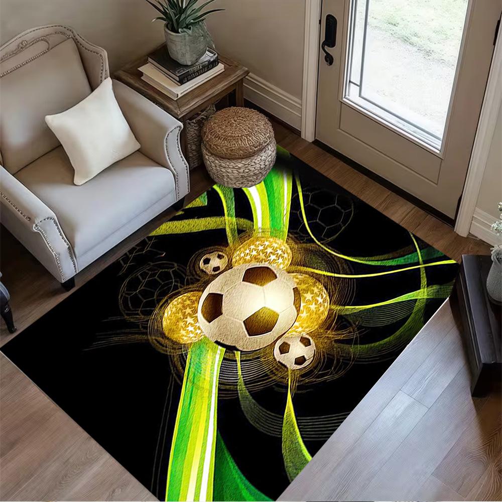 1pc soccer ball rug home carpet design for office decor gift living room bedroom