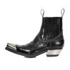 Spanish Trendy  Men Punk Chelsea Autumn and Winter New Western Cowboy Women's High Heel Square Head Short Boots