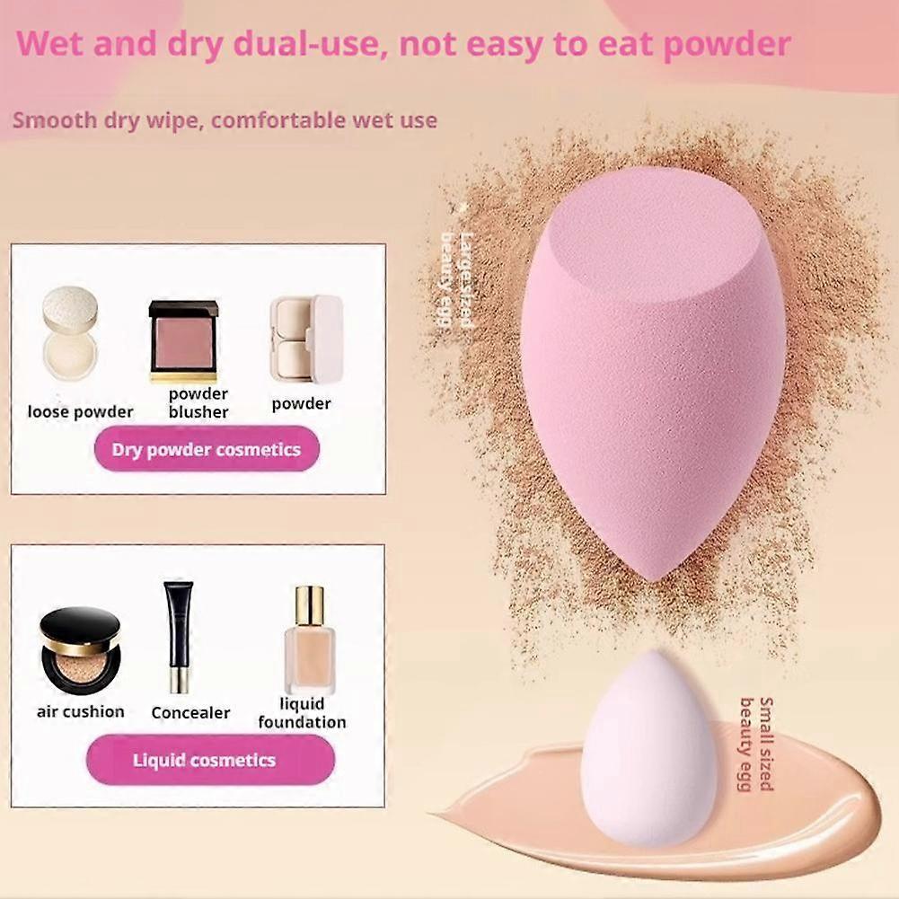 14 Pcs Beauty Eggs Makeup Sponge Set Long Lasting Foundation Blender Wet Dry Use