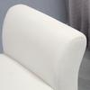 Storage Bench With Flip Top Armrest And Wooden Legs For Living Room 111 5x41x65 Cm Cream