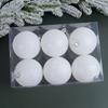 6pcs Xmas Hanging Decoartion Christmas Balls 6-8cm White Christma Tree Hanging Ball DIY Gifts New Year Glitter Christmas Balls