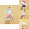 Wear Clothes Plush Bunny Keychain With Cartoon Design For Girls Bag Decor And Gift Idea