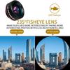 Universal 3-in-1 Phone Camera Lens Kit: Fisheye, 0.62x Wide Angle 25x Macro For Iphone 12/11/ Android Smartphone