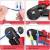 Electrician's Tube and Pin Terminal Crimping Pliers with Cold-Pressed Wire Functionality