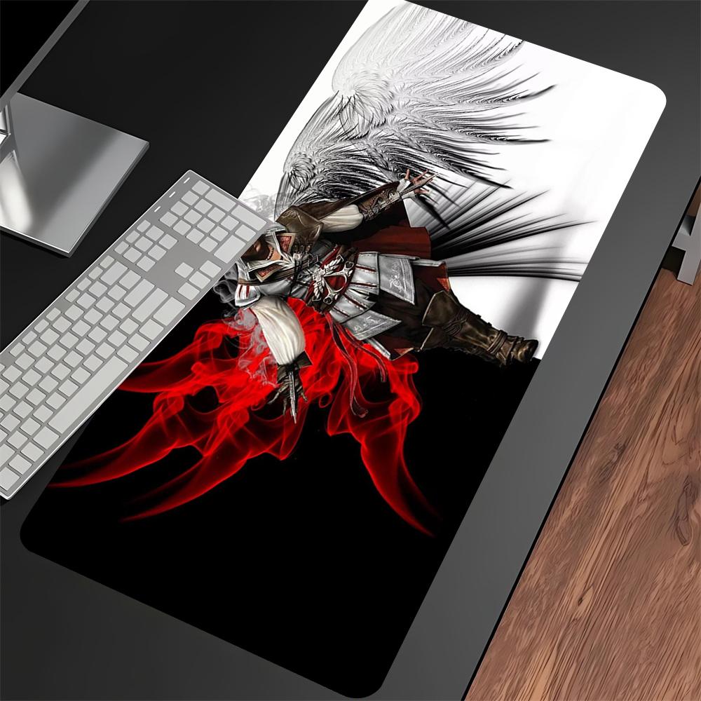 Game Assassin S Creed Mouse Pad Cartoon Lockedge Large Gaming Pad Computer Gamer Keyboard Mat Nonslip Mousepad PC Big Desk Mats