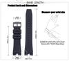 Silicone Rubber Strap Suitable For Citizen AW1475 1476 1477 CA4154 4155 Watch Men's Replacement Band Sports Waterproof Bracelet