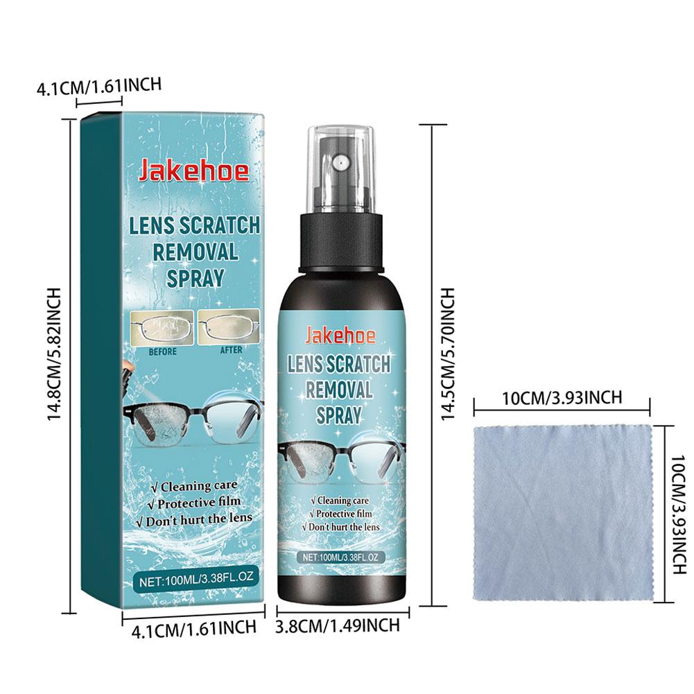 Glasses Lens Cleaner Eyeglass Scratch Removal Spray Lens Fingerprints Dust Oil Cleaner Household Anti Fog Glass Repair Liquid