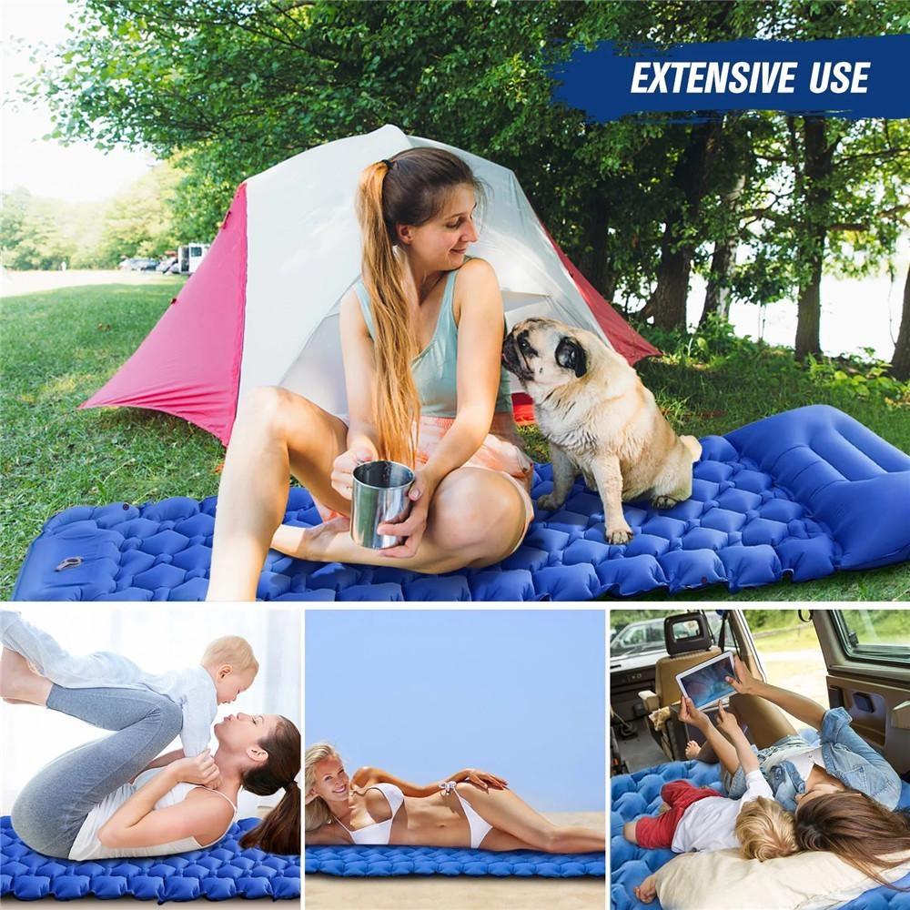 Ultralight Single Sleeping Pad Portable Outdoor Camping Mat Inflatable Air Mattress Hiking Trekking Picnic Sleeping Mat