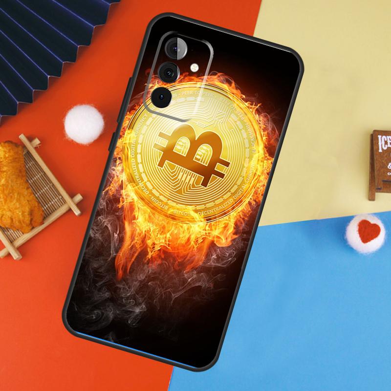 Bitcoin Case For Samsung Galaxy A52 A32 A12 A53 A33 A23 A13 A54 A34 A14 A51 A15 A25 A35 A55 Cover