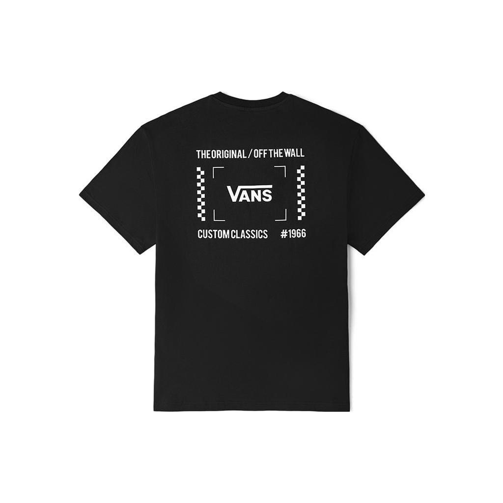 Vans Letter Round Neck Pullover Short Sleeve T-Shirt Unisex T-Shirt Black VN0A7PZPBLK