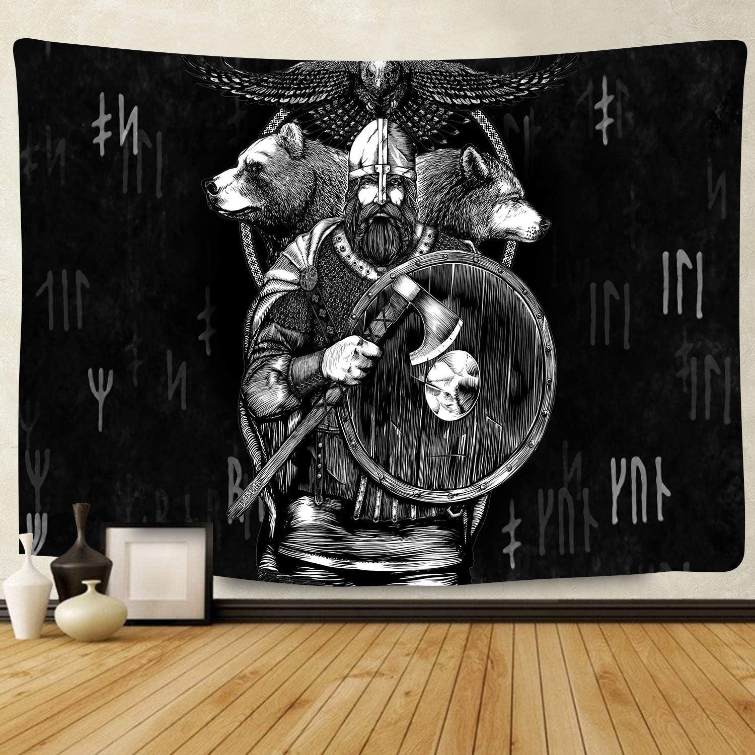 Tapestry f cheerful soulful Viking for men Scandinavian 75x100