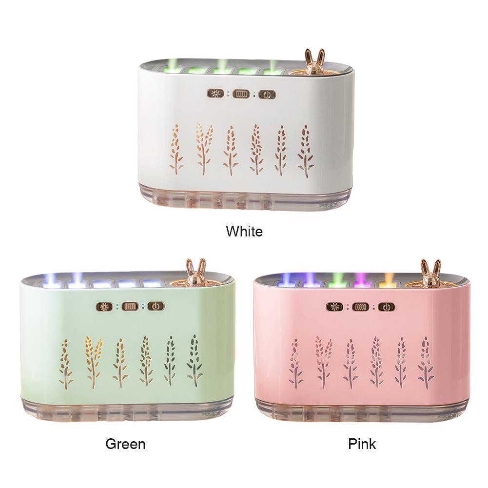 7 Colors LED Night Light Music Pickup Humidifier with 5 Nozzles Essential Oil Diffuser Cool Mist Humidifier for Home Office Yoga