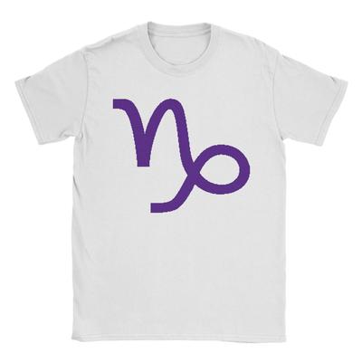 Capricorn Purple Sign Kurloz Gamzee Makara T-Shirt Hipster T Shirts Man Cotton O Neck Plus Size Tees Short Sleeves Vintage Tops