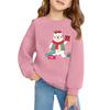 Christmas Day Girls Round Neck Pullovers For Kids Printed Baby Tops