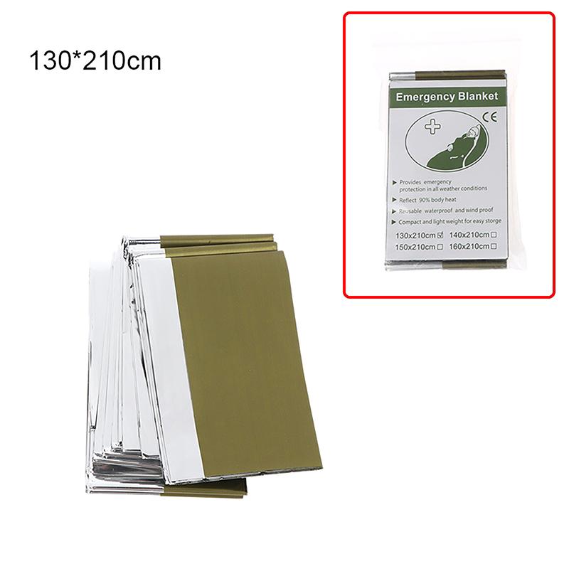 

1Pc Outdoor Emergency Survival Blanket Gold Silver Thermal Reflective First Aid Sheet for Outdoor First Aid Kits