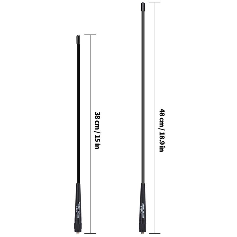 Ar-795 Sma-F Female Dual Band Vhf/Uhf 136-174Mhz/400-520Mhz Soft Antenna Ar-795 For Uv-5R Uv-82 Bf-888S Walkie Talkie Ar-795