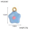 CARLIDANA Personalized Flower Stainless Steel Rabbit Pendant Strawberry Gold Plated Charm ice cream Enamel DIY Accessories