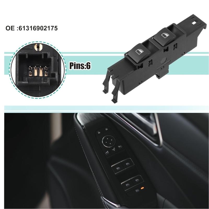 Automotive Accessories Car Power Window Switches 61318381509 Replacement Window Regulator Switches for E46 323Ci 325Ci 99-06