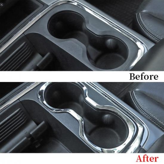 Capac Inel Decorativ Suport Pahare Față Mașină Pentru Dodge Ram 1500 2015-2017 Crom