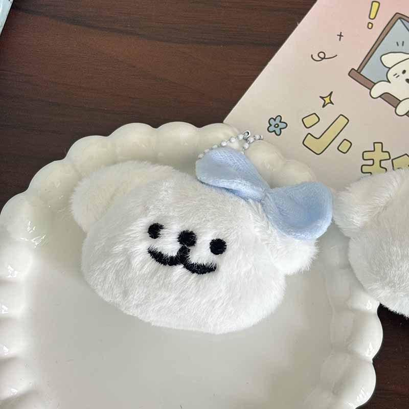 

Милый мультяшный плюшевый бант собака брелок кулон для женщин девочек кавайный автомобильный брелок рюкзак украшения аксессуары детские подарки