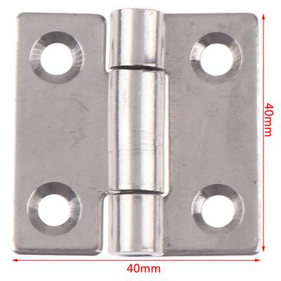 Charnière en acier inoxydable 40 x 40 x 2 mm pour équipement industriel