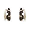 Korean black velvet earrings new trendy unique circle earrings high-end earrings women's autumn and winter circles