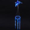 Hanging Decor 3 Colors Crystal Dolphin Wind Chime Bell Home Garden 4 Metal Tubes