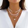 Baroque Pearl Necklace: Creative Irregular Chain for Women's Style.