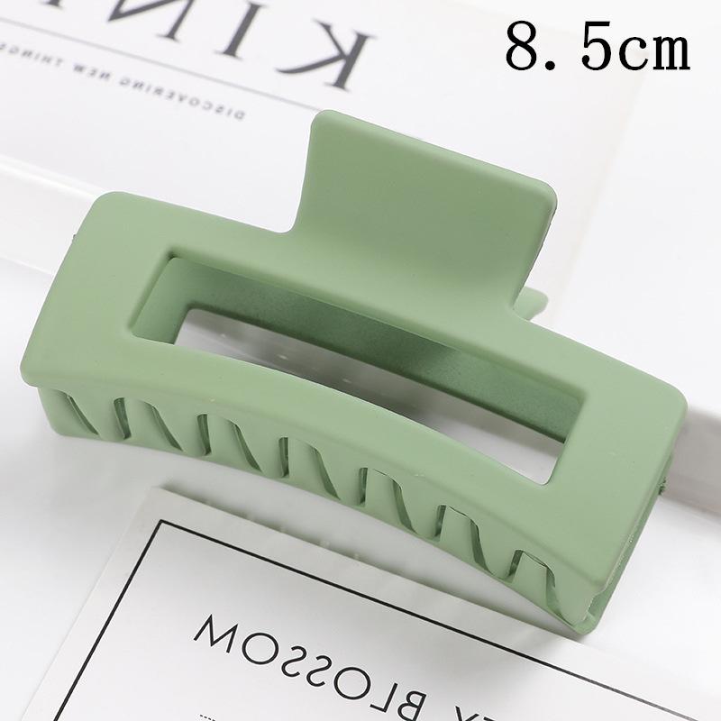 Matná obdélníková spona do vlasů v korejském stylu, 10,5 cm, pro drdoly a culíky