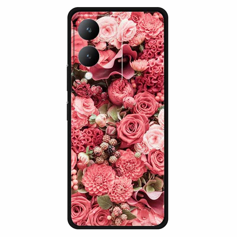 Fundas For Vivo Y17s 4G Case Silicone Wolf Lion Soft TPU Phone Covers for Vivo Y17s 2023 Y 17s Bumper Coque for VivoY17s Black