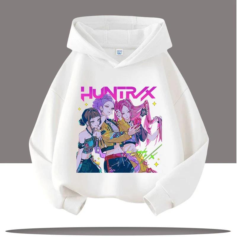 K-pop Demon Hunter Hoodie Girls' Long Sleeve Fashion Printed Hoodie Autumn Casual Pullover