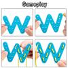 Wooden Number Letter Rope Game Early Education Cognitive Handmade Rope Letter Educational Toys Hand Eye Coordination Training