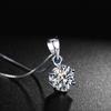 Classic 2-Carat Zircon Six-Claw Clavicle Necklace Pendant