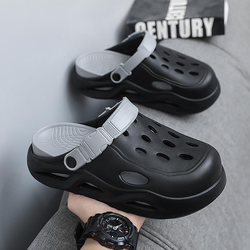 Fashion Men's Outdoor Slippers Sandals Beach Comfortable Slides Soft Clogs Men Casual Garden Shoes NEW Men Women Beach Sandals Slippers